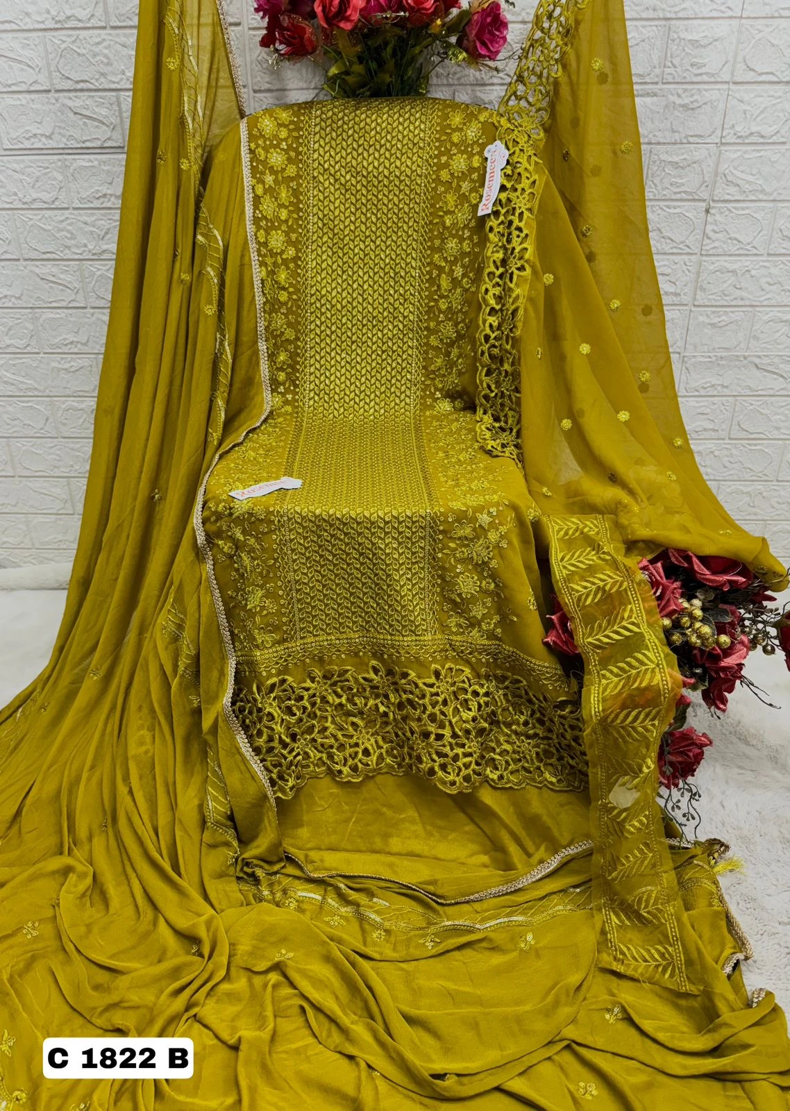 Fepic C 1822 Abc Georgette Wholesale Pakistani Salwar Suit Catalog — Wholesale Pakistani Suits, MPA wholesale from Surat - Gallery Image 3